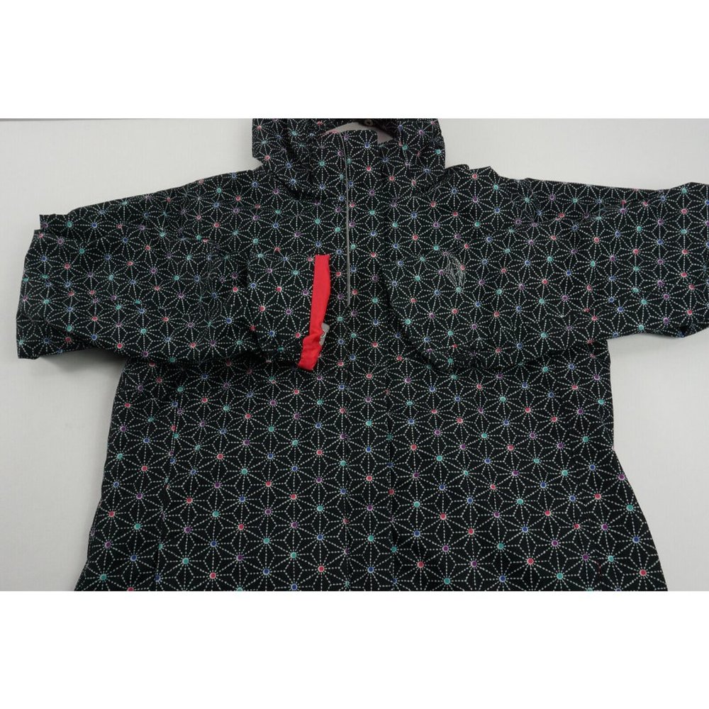 Columbia Interchange Outgrown Kids Large Black Snowflake Lined Waterproof Jacket - Picture 5 of 10